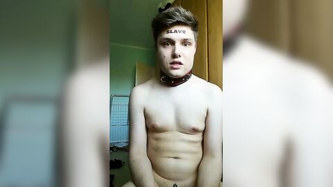 Anal Chastity: Ass-to-Mouth BDSM with a Twink Amateur