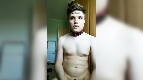 Anal Chastity: Ass-to-Mouth BDSM with a Twink Amateur