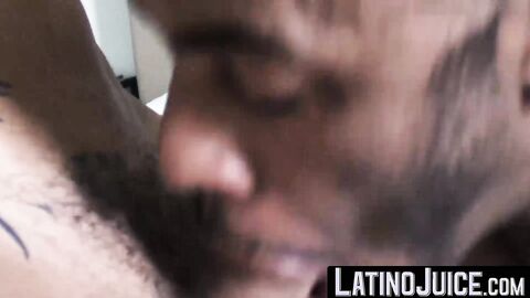 LatinoJuice.com - Will & Kendro - Tattooed dude Kendro inserts his throbbing cock in