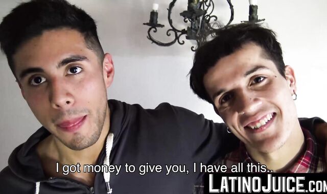 LatinoJuice.com - Dave & Nicolas & Francis - Latino Nicolas and Francis showered with