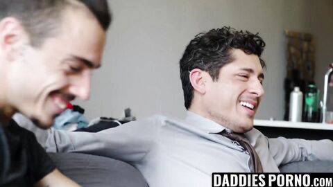 DaddiesPorno.com - Rocky Vallarta & Sean Peek - Stepdaddy helped me prepare for my in