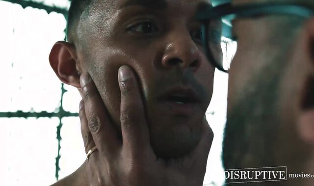 Submissive AJ Sloan endures dom Dillon Diaz enormous black cock