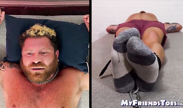 Hairy Riley was bound and endured the tickling torment by the master