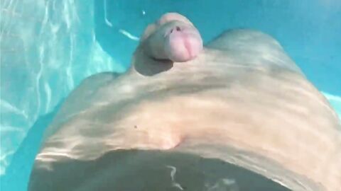 Swimming Pool Masturbation Hands Free Orgasm