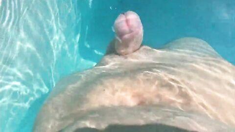 Swimming Pool Masturbation Hands Free Orgasm