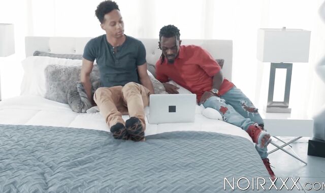 I caught my frisky stepbro Koji Xander jerking off so I helped him achieve cumshot