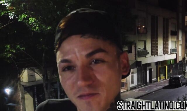 Tatooed str8 Latino jock fucked bareback after sucking cock