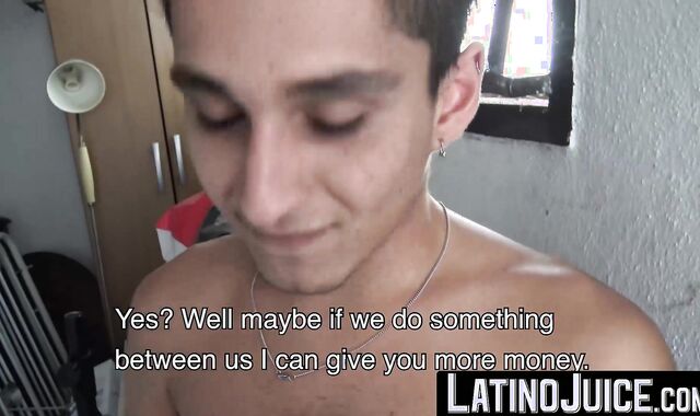 LatinoJuice.com - Cain - Long haired employee Cain bred hard after jerking his long d