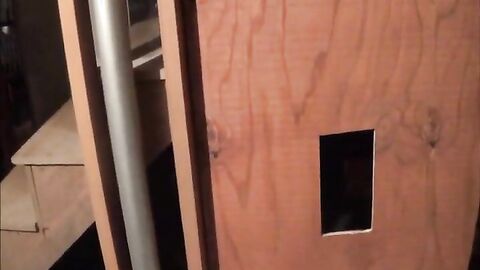 Black Guy Swallows White Cum at Glory Hole