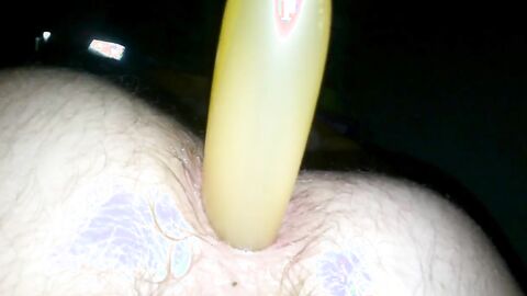 Long Toy Deep Anal Gaping Close Up