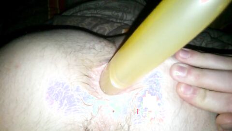 Long Toy Deep Anal Gaping Close Up