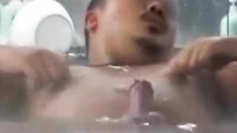 Japanese Sauna Bears Cum Together