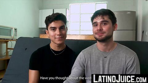 LatinoJuice.com - Newly engaged Alfonso and Adrian have their first horny sex as a co