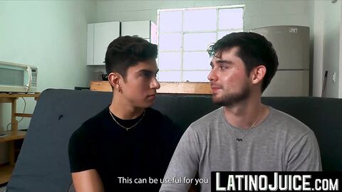 LatinoJuice.com - Newly engaged Alfonso and Adrian have their first horny sex as a co