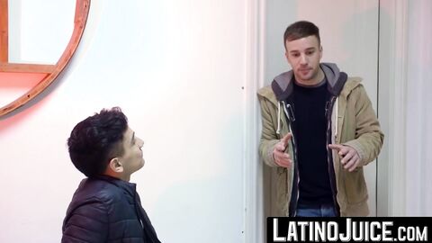 LatinoJuice.com - Jock homo Jonas Matt wanks dick while bred hard by Felipe