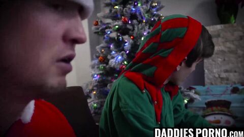 DaddiesPorno.com - An early Christmas present with Levi Rhodes and PierceParis