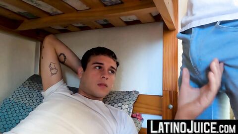 LatinoJuice.com - Skinny twink Dimitri hole nailed by Princeso after sloppy BJ