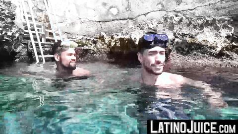 LatinoJuice.com - Teaching inked Dan Lopez to endure my deep pounding after snorkelin