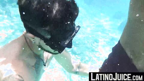 LatinoJuice.com - Teaching inked Dan Lopez to endure my deep pounding after snorkelin