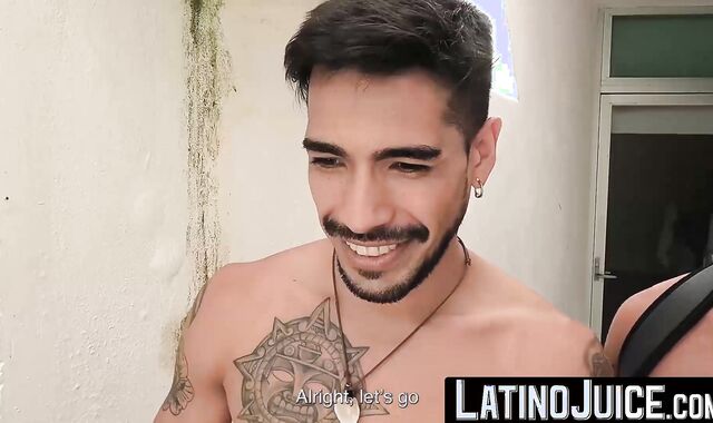 LatinoJuice.com - Teaching inked Dan Lopez to endure my deep pounding after snorkelin