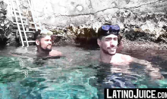 LatinoJuice.com - Teaching inked Dan Lopez to endure my deep pounding after snorkelin