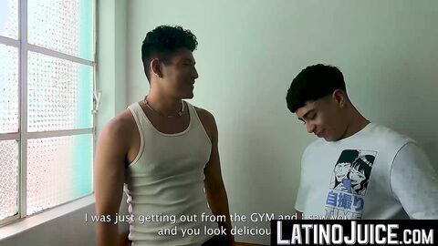 LatinoJuice.com - Muscular Cain Gomez bends on his knees to eat my delicious cock and