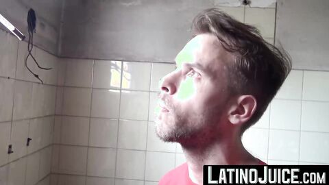 LatinoJuice.com - Hairy dude Willy licks every drop of my luscious cum after swallowi