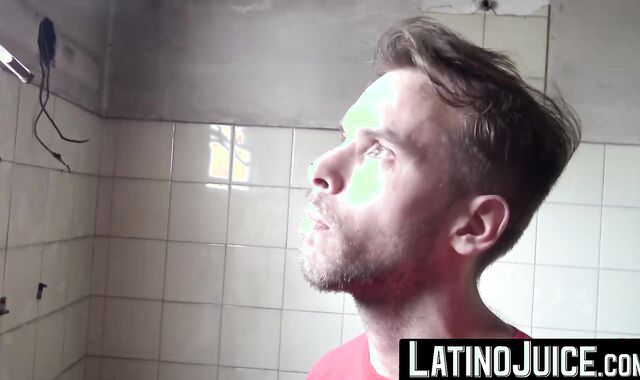 LatinoJuice.com - Hairy dude Willy licks every drop of my luscious cum after swallowi