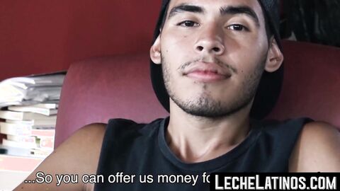 A Latino twink offered money in exchange for a hard fuck and a cock suck