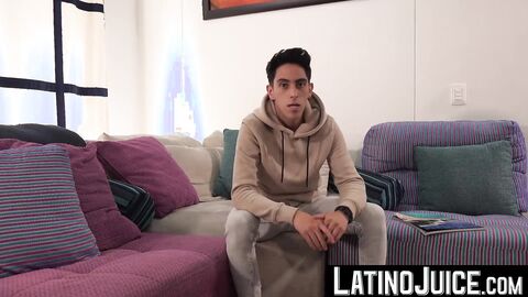 LatinoJuice.com - Latino twink Nate Wayne rides nerdy stud Vincent Landi dick