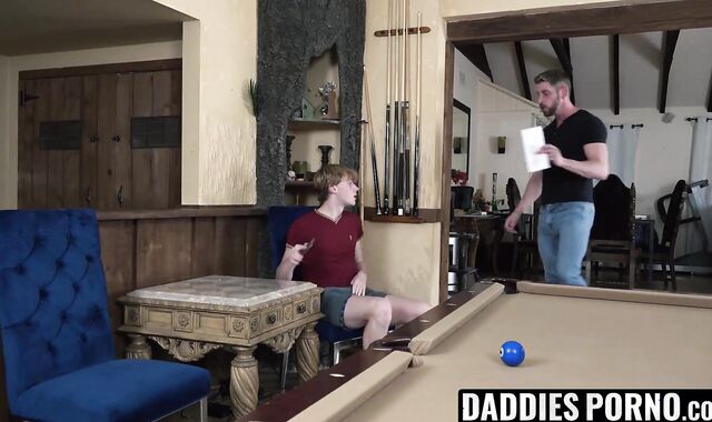 DaddiesPorno.com - Horny stepdad Johnny Ford teaches his stepson hard lessons about c