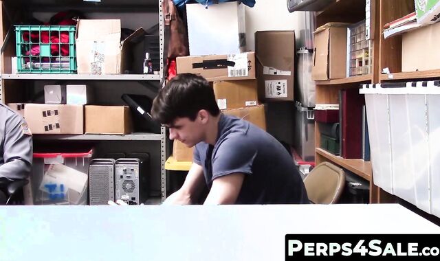 Perps4Sale.com - Slim twink thief drilled hard and ass pounded deep by thick dicked c