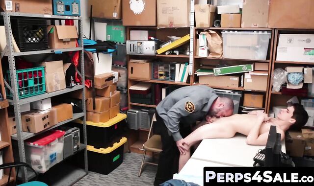 Perps4Sale.com - Slim twink thief drilled hard and ass pounded deep by thick dicked c