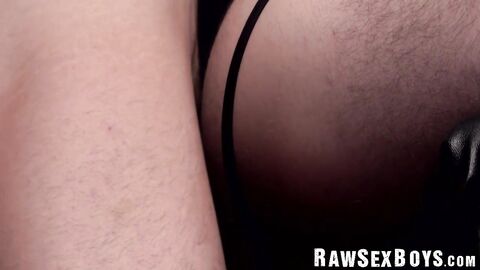 Bareback dungeon is echoing with lustful moans from Andrew Delta and Jordan Starr