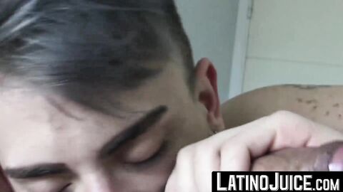 LatinoJuice.com - Sexy wavy haired Frederico Del Rey rides my cock after swallowing i