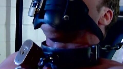 Hunky man Derek Pain is restrained to be tormented on his nipples