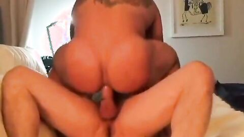 Muscular Hunk Spit-Roasted by Big Cocks Bareback