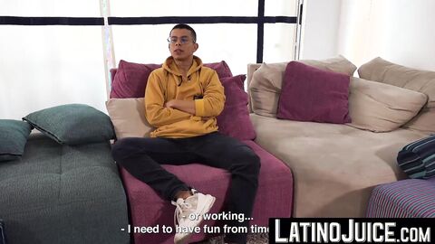 LatinoJuice.com - Stud Latino Jared Nyson masturbates befored cock riding POV