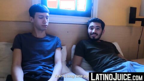 LatinoJuice.com - Skinny Latino teen Cesar Rose rides stud Franco Sins big dick