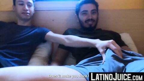 LatinoJuice.com - Skinny Latino teen Cesar Rose rides stud Franco Sins big dick