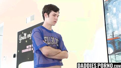 DaddiesPorno.com - Handsome daddy Ian Holms disciplines his needy stepson by destroyi