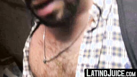 LatinoJuice.com - Bearded hottie Antonio showered on his face by my sticky load of cu