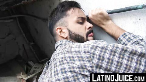 LatinoJuice.com - Bearded hottie Antonio showered on his face by my sticky load of cu