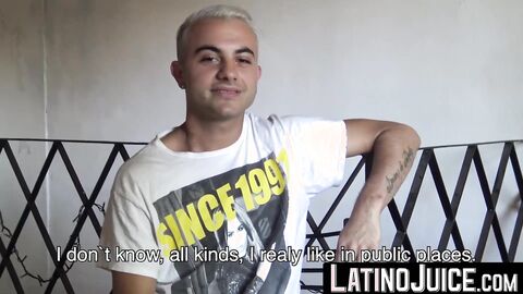 LatinoJuice.com - Bisexual blonde Juan Cruz offered money to make my throbbing cock w