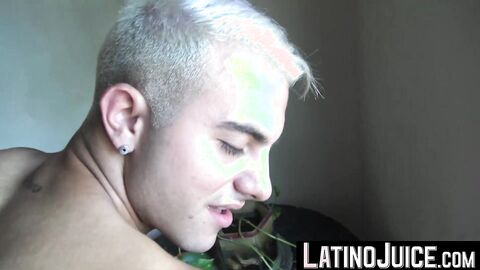 LatinoJuice.com - Bisexual blonde Juan Cruz offered money to make my throbbing cock w