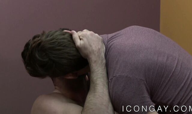 Hairy hunky dude rimmed and anally fucked by cute jock