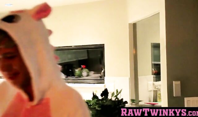 Three physically fit gay twins who never use condoms form a trio