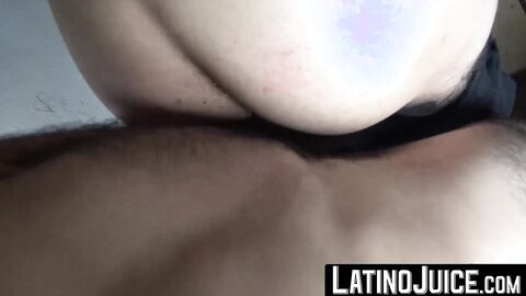 LatinoJuice.com - Hot latino Angel pinned at the wall while getting ravaged in the as