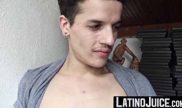 LatinoJuice.com - Hot latino Angel pinned at the wall while getting ravaged in the as