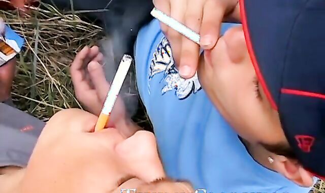 Hot Roma buried his big dick into the tight asshole of sexy Archi while keeping his s